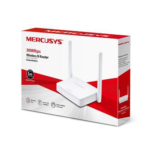Tp-Link Mercusys MW301R 3 Port 10/100 2x5dBI 300Mbps Kablosuz N Router