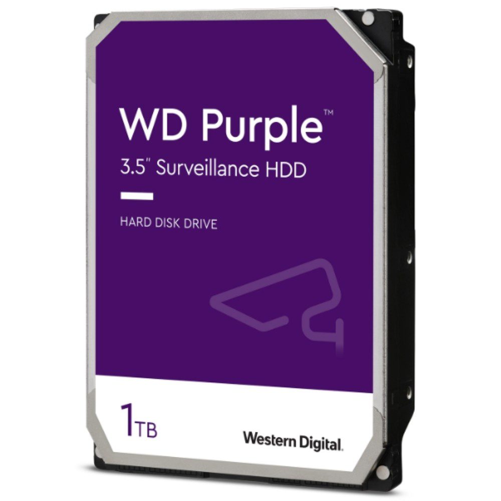 1 TB WD 3.5" Purple SATA3 5400RPM 64MB 7/24 WD11PURZ Güvenlik 3 Yıl Dist Garanti