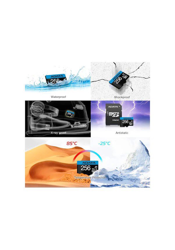 256GB Adata Premier Micro Kart SDHC U1/C10 AUSDX256GUICL10A1-RA1