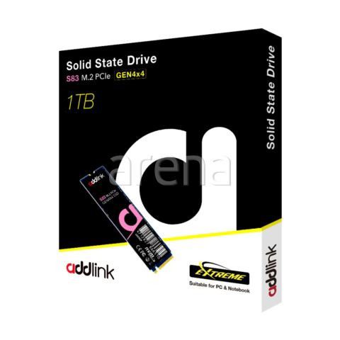 1TB Addlink AD1TBS83M2P M2 2280 PCIe Gen4x4 NVMe 3400/2400 MB/s SSD Dis