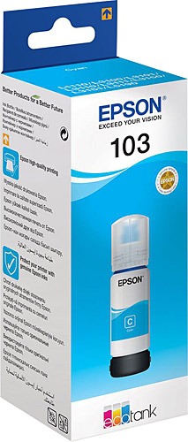 EPSON T00S24A 103 Cyan Mavi Şişe Mürekkep L1210/3210/3250-51/5290
