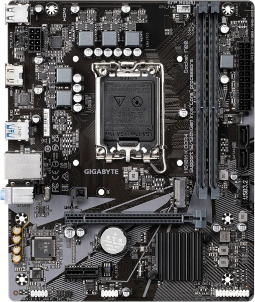 GIGABYTE H610M-K V2 DDR5 5600 HDMI / DP M.2 16X (PCIe 4.0) 1700P (12-13-14. Nesil)