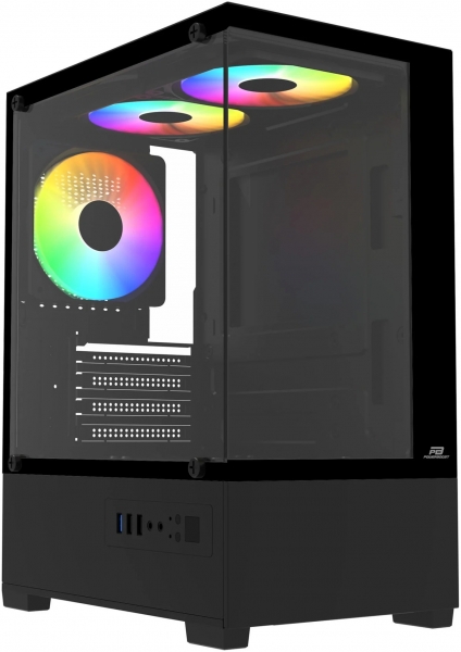 POWER BOOST PB-M5001B SEAVIEW AKVARYUM 500W 3x12CM RAINBOW FAN+USB3.0 GAMING M-ATX KASA