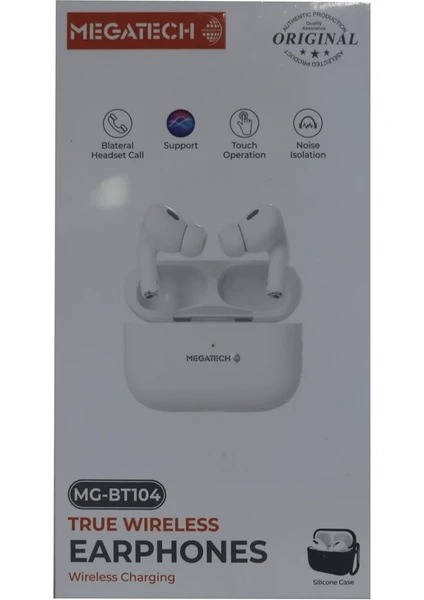 MEGATECH MG-BT104 SARGILI EARPHONES BLUETOOTH KULAKLIK
