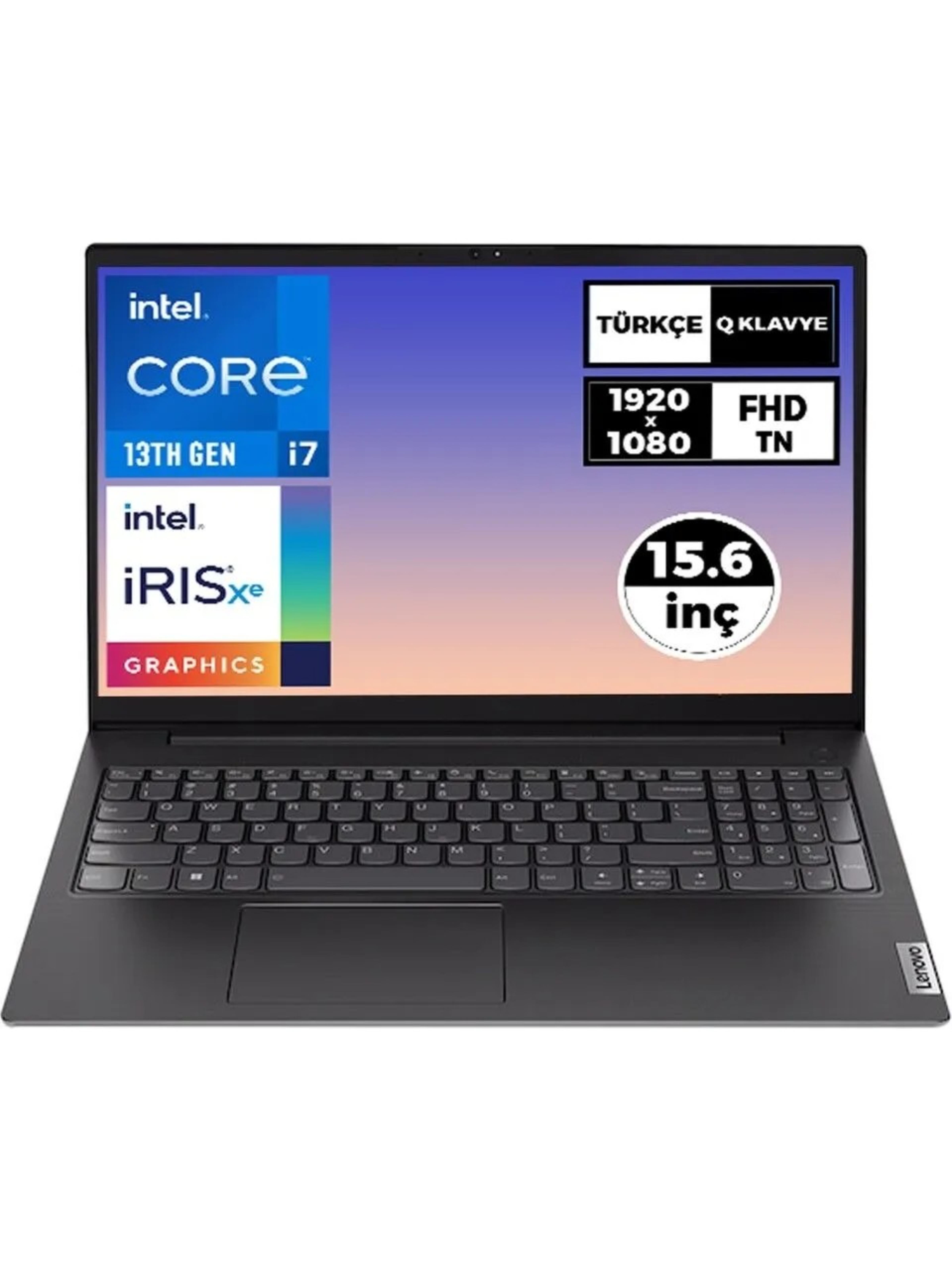 LENOVO V15 83A100GPTR i7 1355U 16GB 512GB SSD 15.6  O/B IRIS XE DOS Dizüstü Bilgisayar