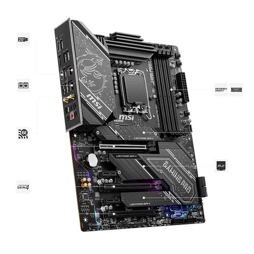 MSI PRO Z790-P WIFI DDR5(X4) 7000 (OC) HDMI / DP M.2 x 4X Wifi-6E 1700P (12-13-14. Nesil)