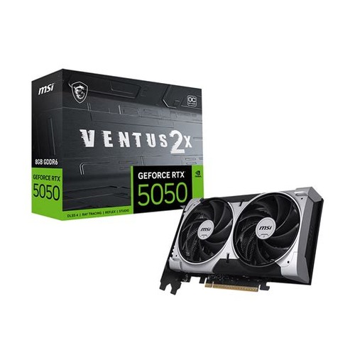 MSI 8GB RTX5050 VENTUS GDDR6 128 Bit VENTUS 2X OC HDMI 3xDP DX12 PCIE 4.0 X16