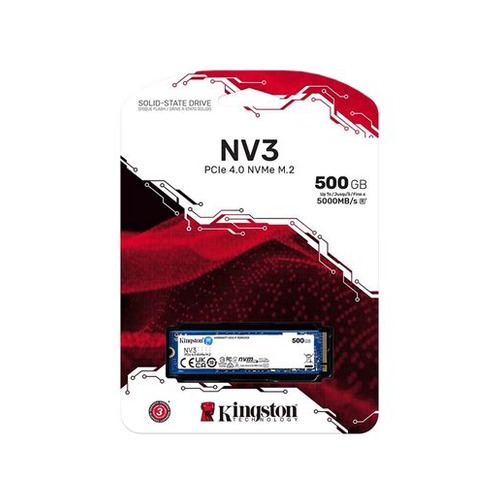 KINGSTON NV3 500GB M.2 NVMe PCIe 5000-3000MB/S SSD DISK SNV3S/500G